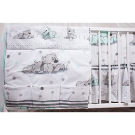 Sada povlečení do postýlky 120x90 cm Snílek zelená, Ankras