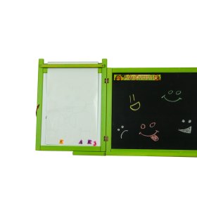Dětská magnetická/křídová tabule na stěnu - zelená, 3Toys.com