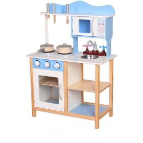 Dětská dřevěná kuchyňka s vybavením