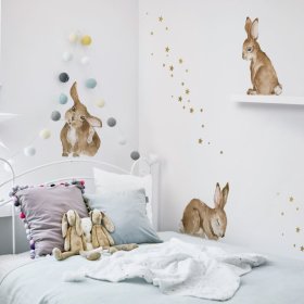 Dekorace na zeď DEKORNIK Happy rabbits, Dekornik