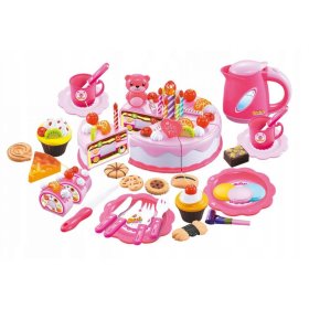 Krájecí dort - cukrářský set - růžový