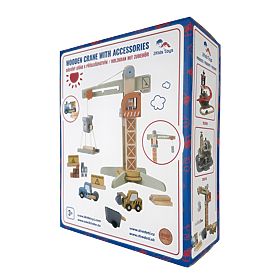 2Kids Toys Dřevěný jeřáb s příslušenstvím, 2Kids Toys