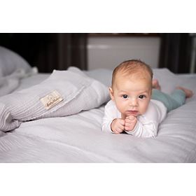 3-dílná sada mušelínového povlečení Heavens - světle šedá , Babymatex