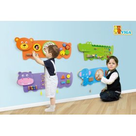 Vzdělávací hračka na zeď - Hroch