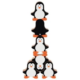 Dřevěná balanční hra  - tučňáci
