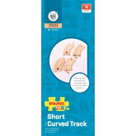 Bigjigs Rail Krátká kruhová kolej 10 cm 4 ks