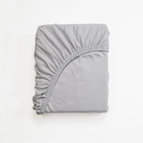 Bavlněné prostěradlo 200x140 cm - šedé