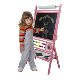 Dětská magnetická tabule růžová, 3Toys.com