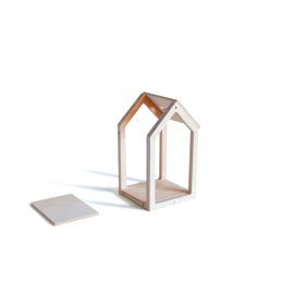 Magnetický Montessori dřevěný domeček - grey