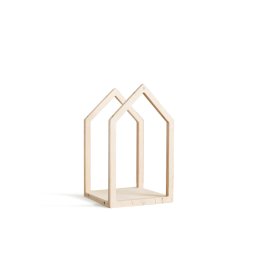 Magnetický Montessori dřevěný domeček - pink