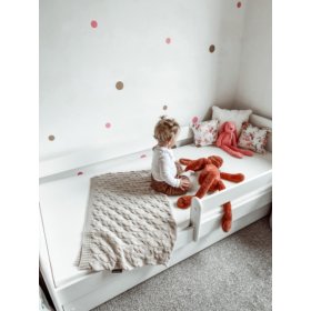 Dětská postel se zábranou Ourbaby - bílá