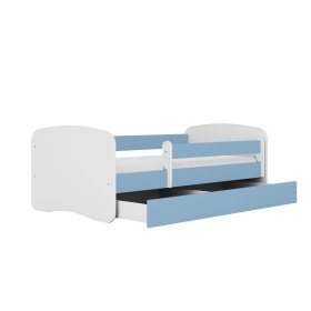 Dětská postel se zábranou Ourbaby - modro-bílá