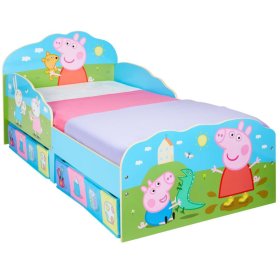 Dětská postel Peppa Pig s úložnými boxy