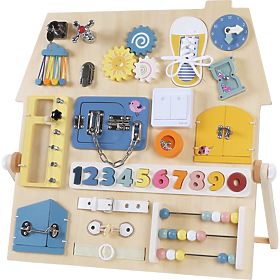 Activity board senzorická deska - domeček, 2Kids Toys