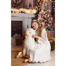 Alpaka na houpacím koni s kolečky, AdamToys