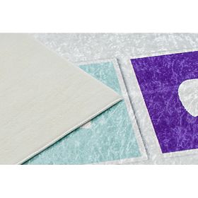 BAMBINO 1075 mycí kobereček poskok, čísla pro děti protiskluz - zelená