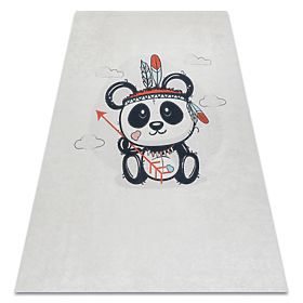 BAMBINO 1129 mycí kobereček panda pro děti protiskluz - krém