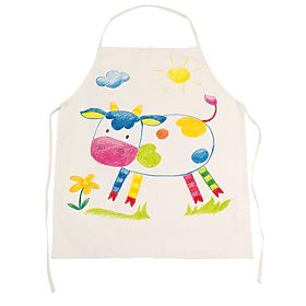 Bavlněná zástěra - malování na textil