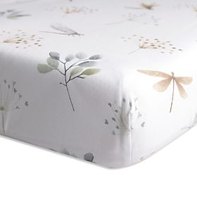 Bavlněné prostěradlo s gumou - Vážky (140x70 cm), Babymatex