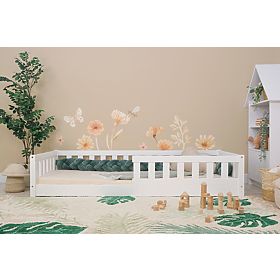 Bazar - Dětská nízká postel Montessori Ourbaby Meadow - bílá