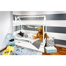 Bazar - Dětská postel domeček Paul - bílá, Ourbaby®