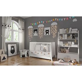 Bazar - Dětská postýlka Cosmo 120x60 - bílá