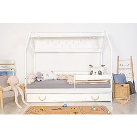Bazar - Domečková postel Lucky 160x80 - bílá, Ourbaby®
