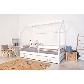 Bazar - Domečková postel Lucky 160x80 - bílá, Ourbaby®