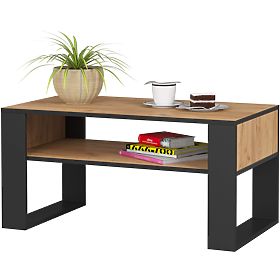 Bazar - KONFERENČNÍ STOLEK DOMI DUB CRAFT / ČERNÝ