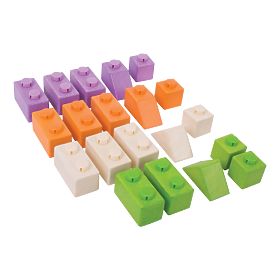 Bigjigs Baby Dřevěné Spojkostky Basic set, Bigjigs Toys