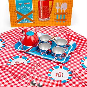 Bigjigs Toys Čajová sada v kufříku Londýn, Bigjigs Toys