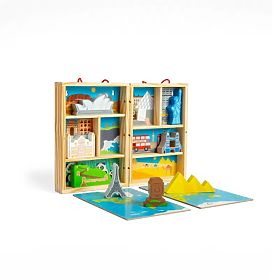 Bigjigs Toys Dřevěná cestovatelská hrací sada, Bigjigs Toys