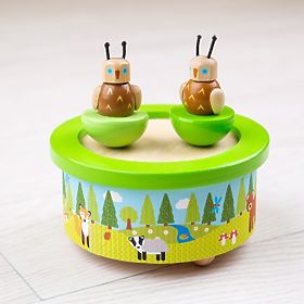 Bigjigs Toys Dřevěná hrací skříňka woodland, Bigjigs Toys