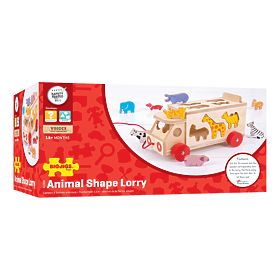 Bigjigs Toys Dřevěné auto se zvířátky, Bigjigs Toys