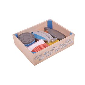 Bigjigs Toys Dřevěné mořské plody v krabičce, Bigjigs Toys