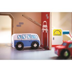Bigjigs Toys Garáž s parkovištěm