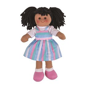 Bigjigs Toys Látková panenka Kira 28 cm, Bigjigs Toys
