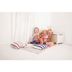 Bigjigs Toys Látková panenka Melanie 38 cm, Bigjigs Toys