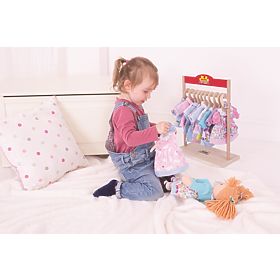 Bigjigs Toys Látková panenka Poppy 28 cm, Bigjigs Toys