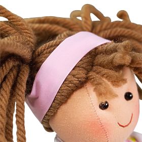 Bigjigs Toys Látková panenka Rose 28 cm, Bigjigs Toys