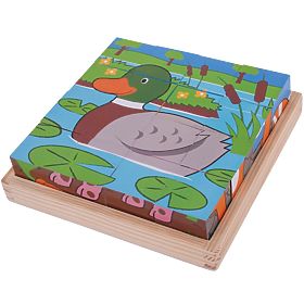 Bigjigs Toys Obrázkové kostky farma, Bigjigs Toys