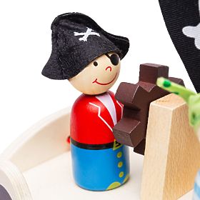 Bigjigs Toys Pirátská loď s piráty, Bigjigs Toys