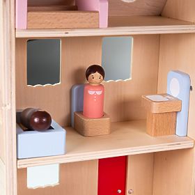Bigjigs Toys Rozkládací domeček s příslušenstvím, Bigjigs Toys