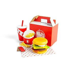 Bigjigs Toys Sada Burger a hranolky, Bigjigs Toys