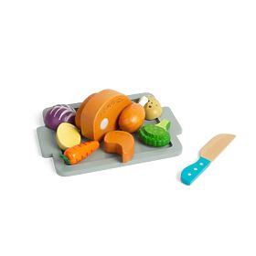 Bigjigs Toys Sada Pečené kuře se zeleninou, Bigjigs Toys