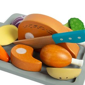 Bigjigs Toys Sada Pečené kuře se zeleninou