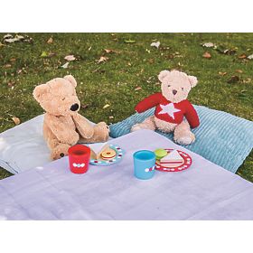 Bigjigs Toys Set svačinka s puntíky, Bigjigs Toys