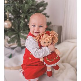 Bigjigs Toys Tyrkysové šaty se svetrem pro panenku 28 cm, Bigjigs Toys