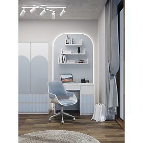 Biurko Mijas PRAWE ARTESO BLUE NIEBIESKI