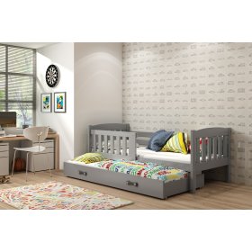 Dětská postel Exclusive s přistýlkou šedá - šedý detail